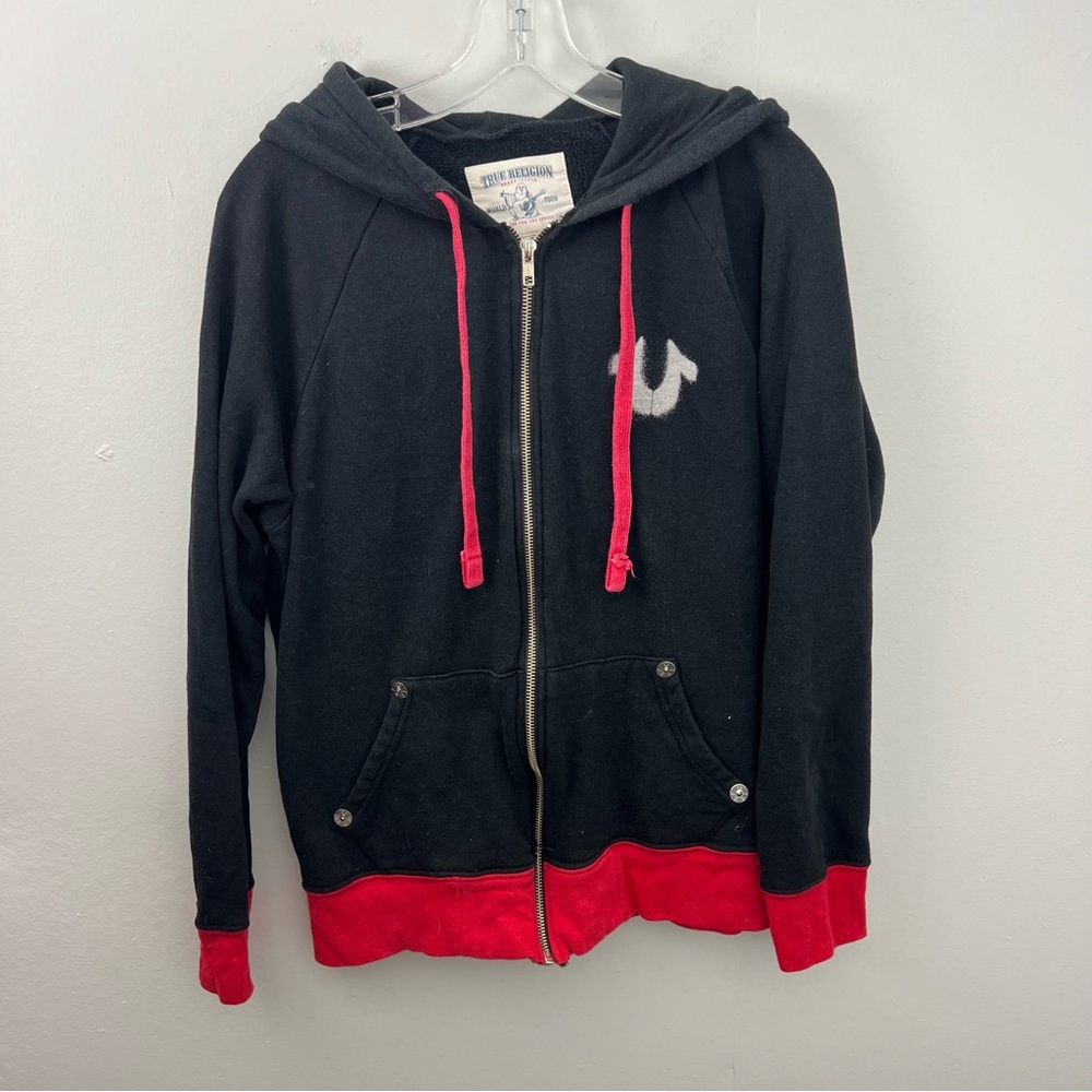True Religion Zip Hoodie Logo